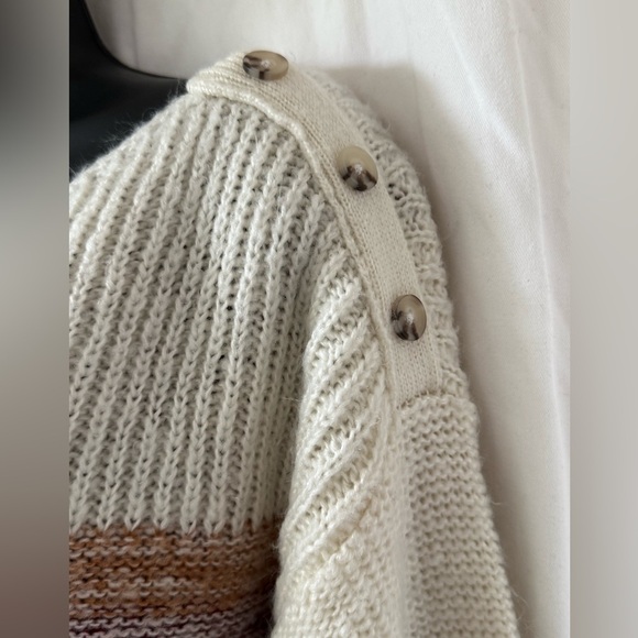 Maurices Striped Boatneck Sweater Womens Sz L - Picture 3 of 5